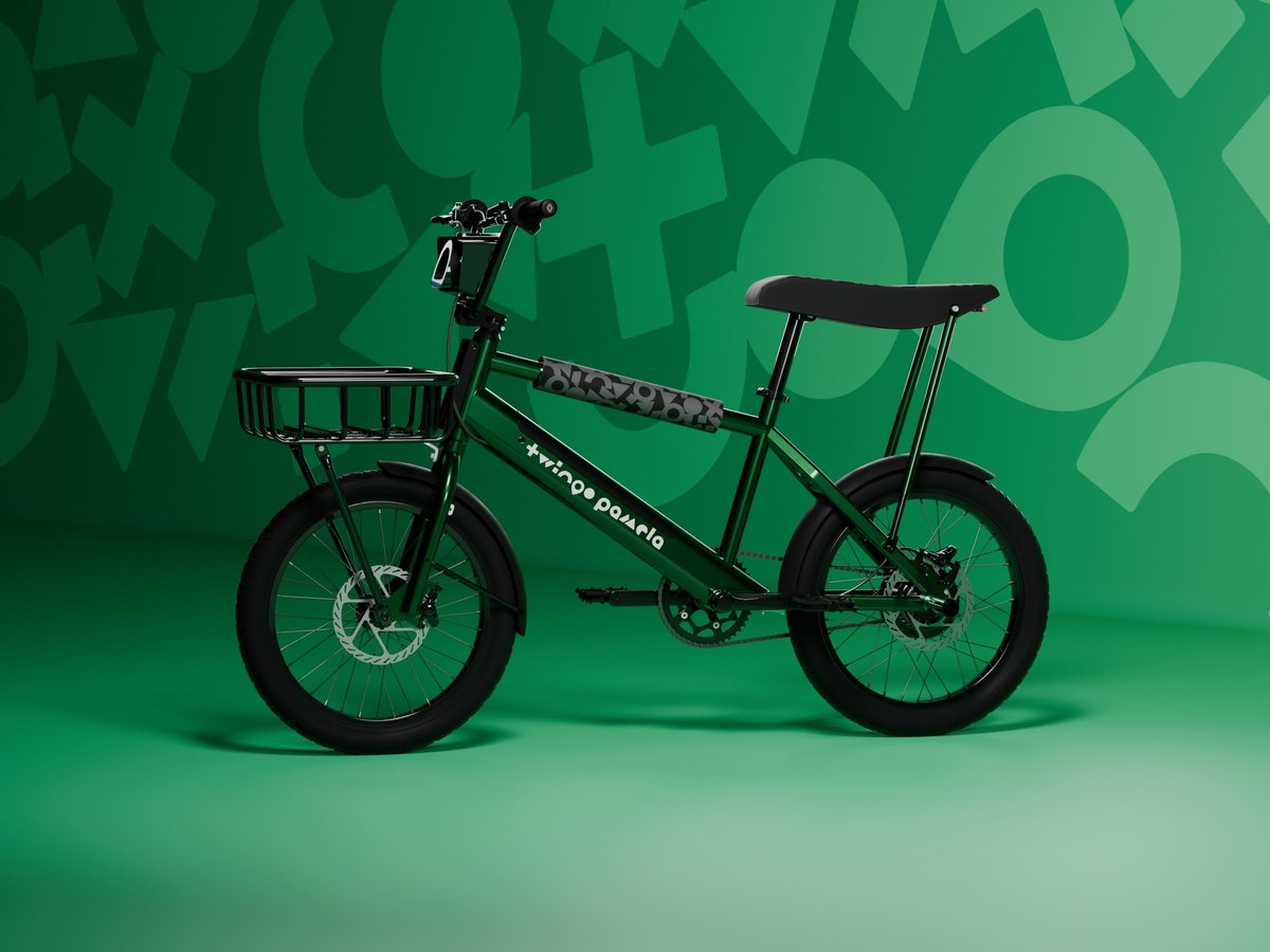 Vélo électrique Twingo Pamela présenté par Renault