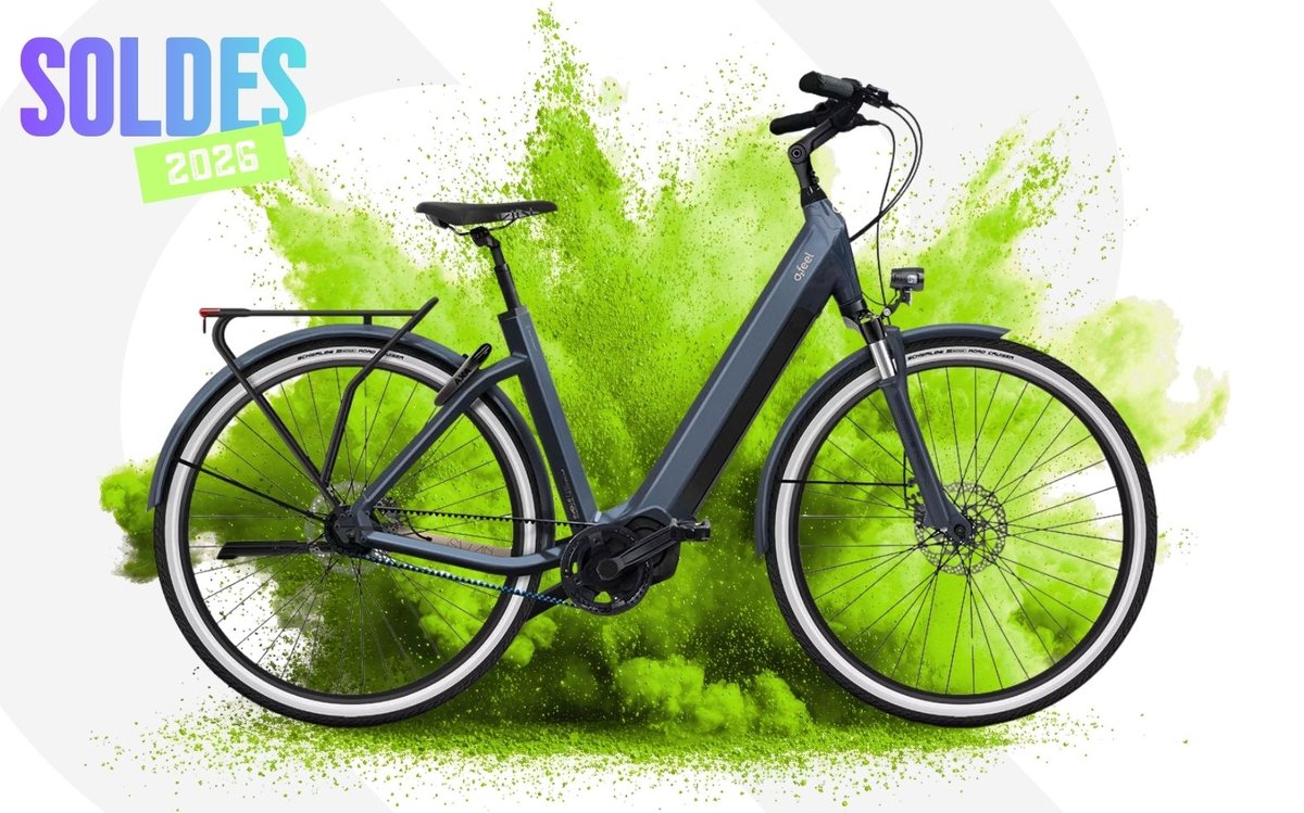 Vélo électrique O2feel iSwan City Boost 7.1 – soldes d’hiver 2026
