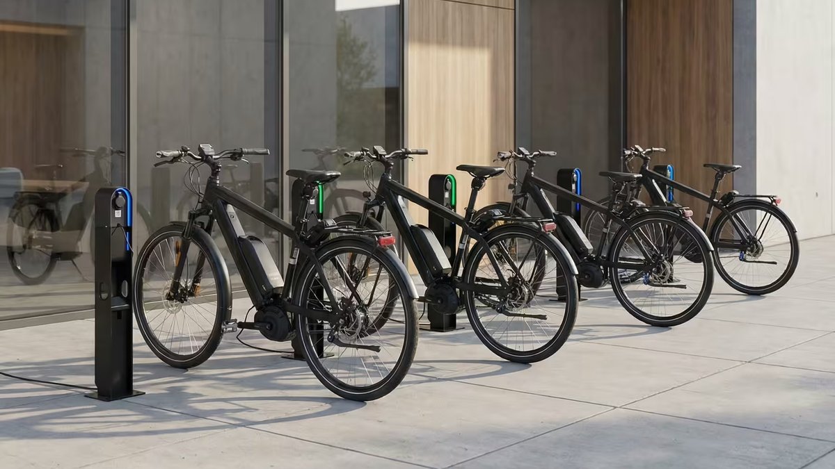 Borne de recharge universelle Sumura pour vélos électriques compatible tous modèles