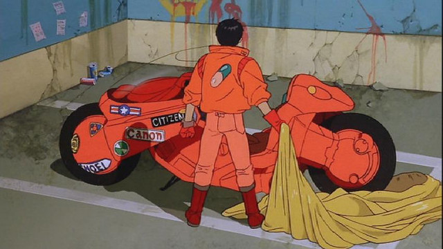 La moto électrique de Kaneda dans Akira