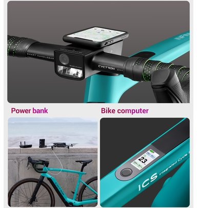 Cyctron Bike Infini X1 support smartphone