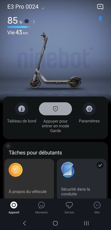 Ninebot E3 Pro E application Segway 1