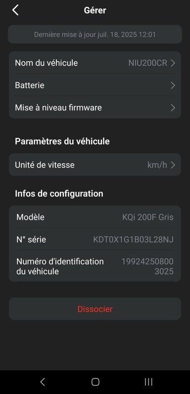 Niu KQi 200F appli 5