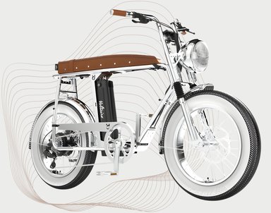 Fatbike électrique familial Voltaire Paname au design rétro et pneus XXL