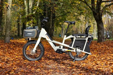 Vélo cargo électrique Yuba Mini Boda Boda en configuration biplace