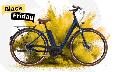 Vélo électrique O2feel iVog City Up 5.1 Bleu Boréal en promo Black Friday chez Alltricks (–30 %)