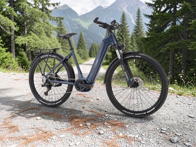 Vélo électrique Decathlon Stilus E-Touring 2026 avec cadre ouvert et roues 29 pouces tout-chemin