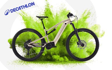 VTT électrique Rockrider tout suspendu en promotion chez Decathlon 2026