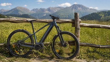 VTT électrique Nakamura E-Summit 930 semi-rigide 29 pouces noir et bleu disponible chez Intersport