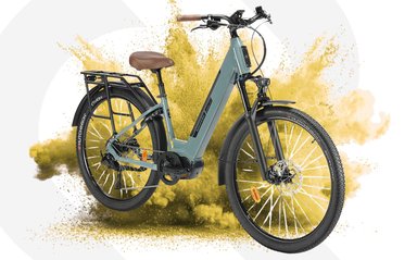 VTC électrique Nakamura Crossover XV LTD à cadre ouvert, moteur central 100 Nm et batterie intégrée
