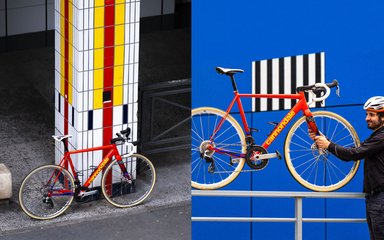 Vélo de route Cannondale CAAD à cadre aluminium, emblème de la marque américaine