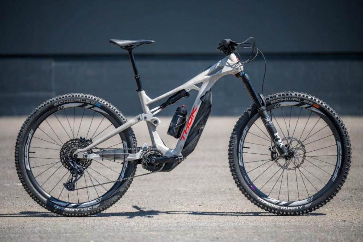 Prototype E-MTB Thok E-Bikes réalisé en alu 3D