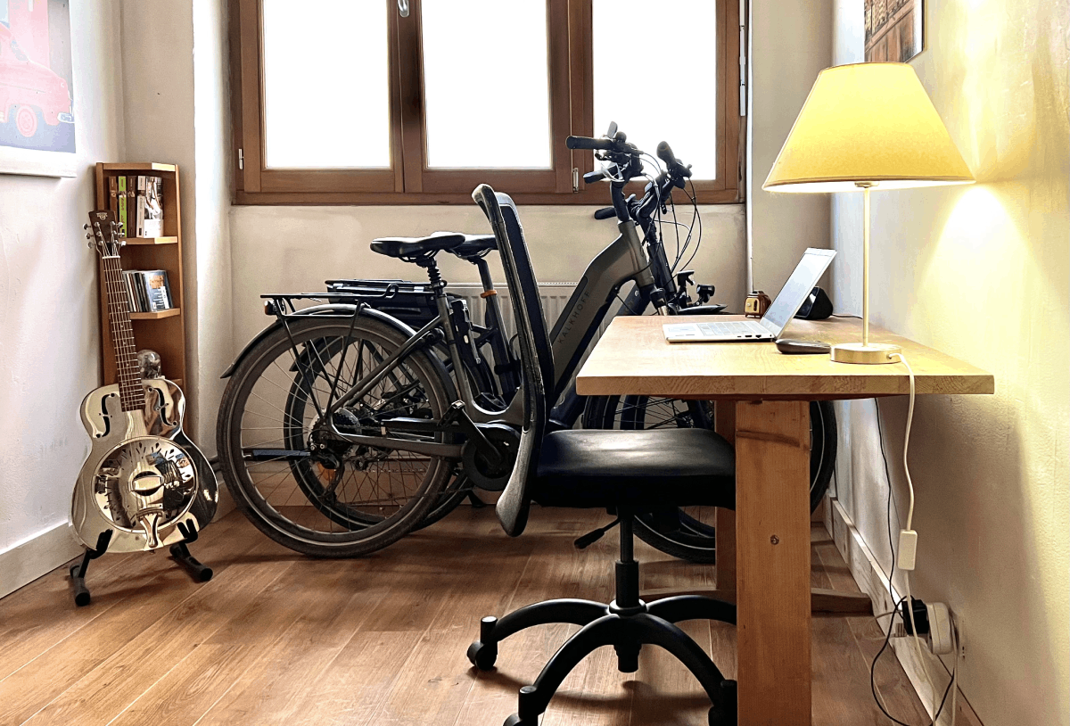 Vélo électrique en appartement