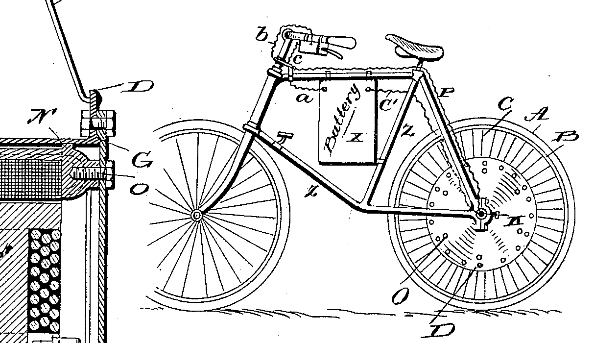 Vélo électrique Ogden Bolton Jr 1895