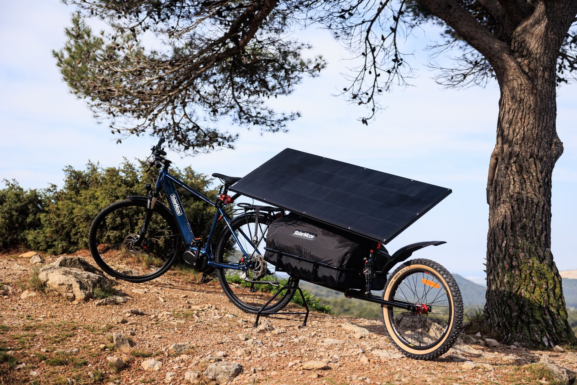 Remorque solaire vélo électrique