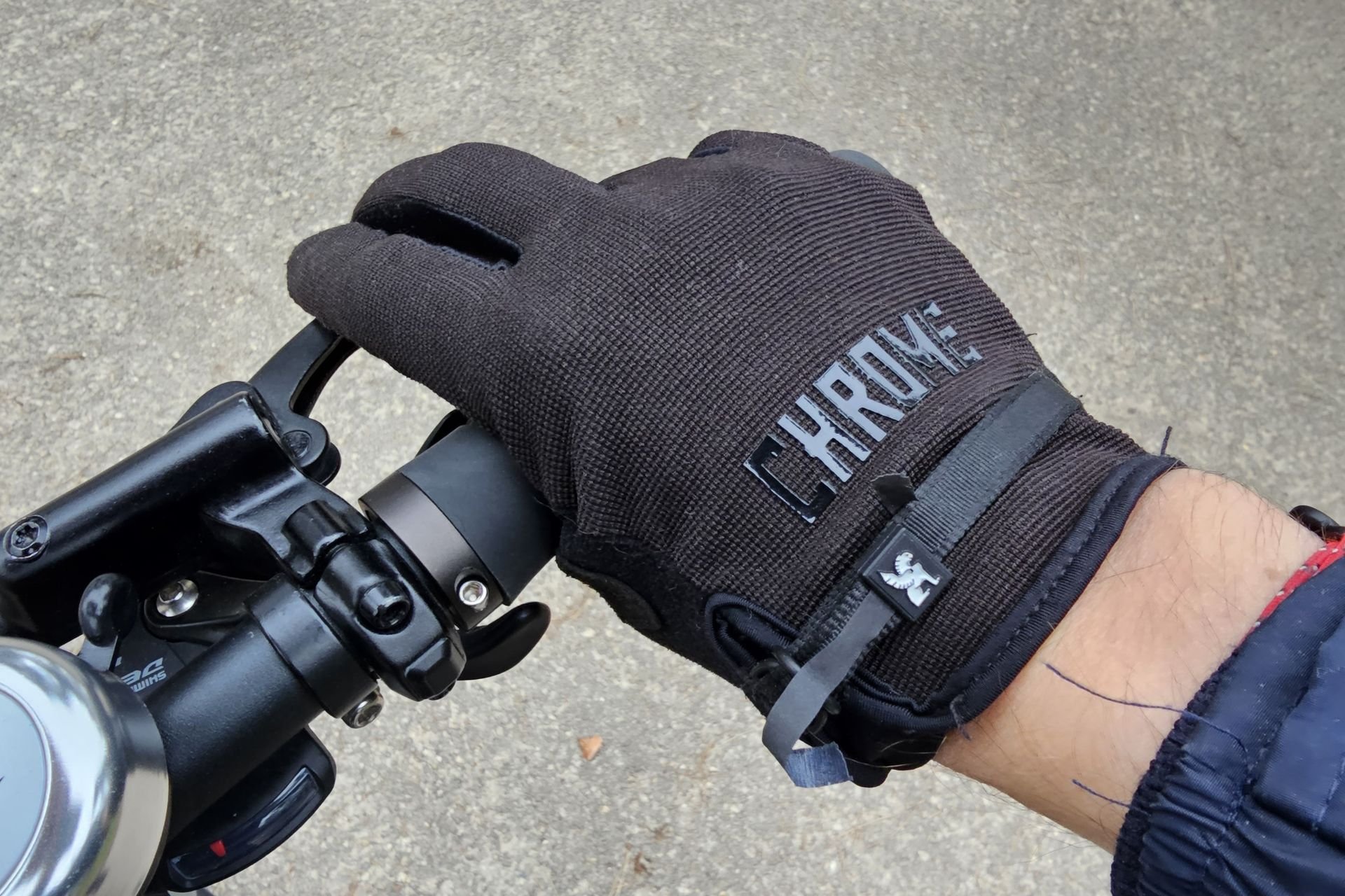 Test Gants vélo Chrome poignée