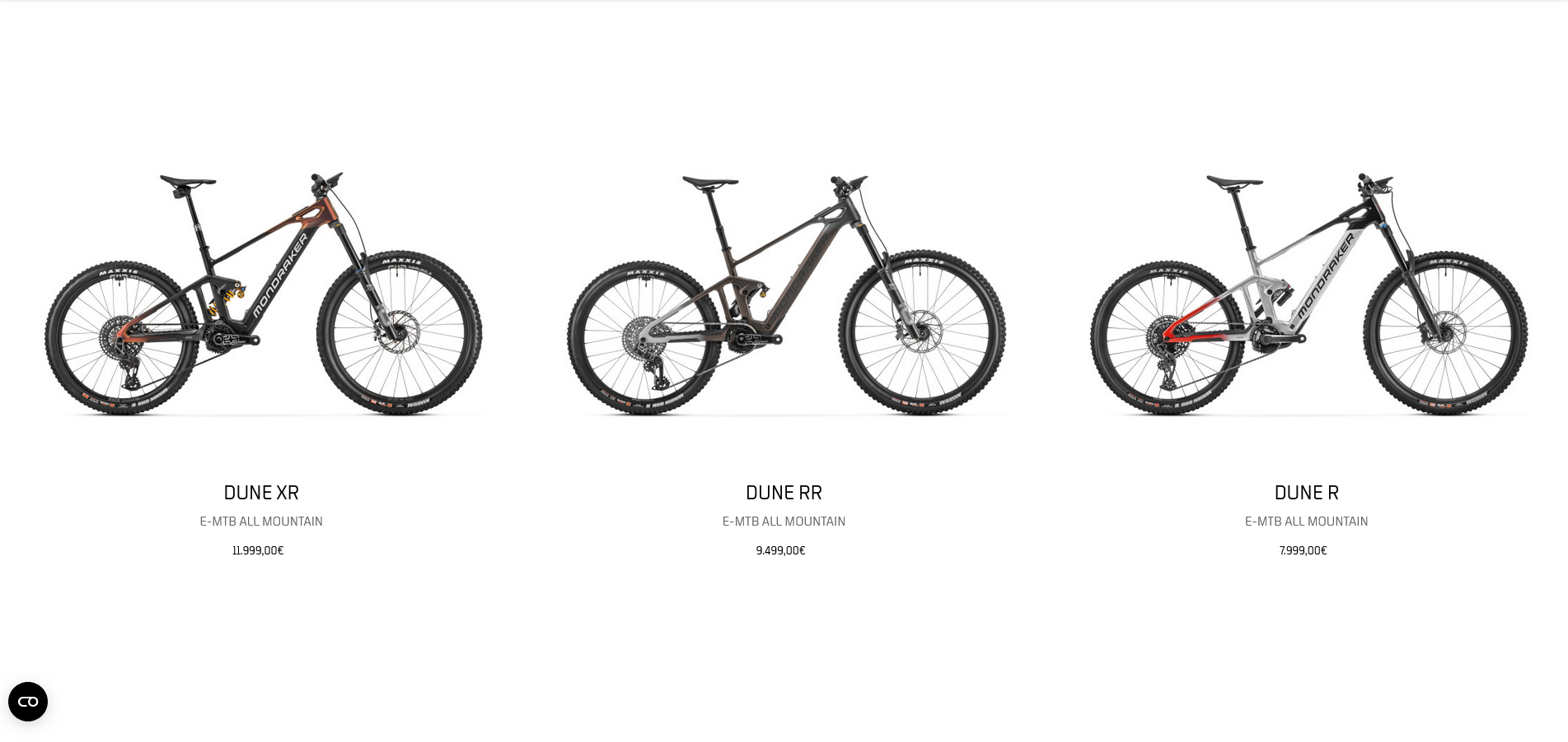 Mondraker Dune gamme prix