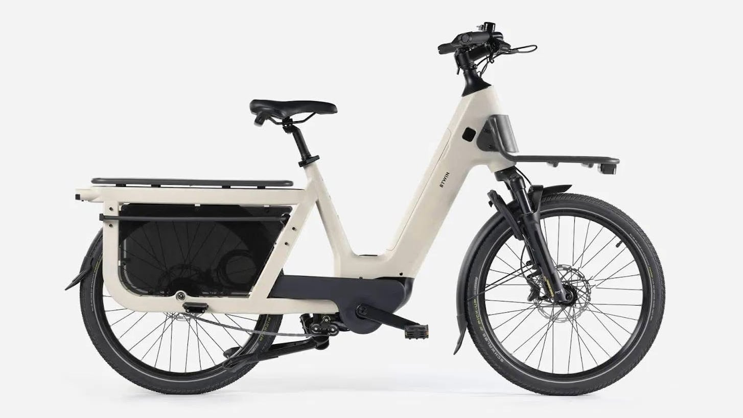 Decathlon Btwin vélo cargo électrique midtail