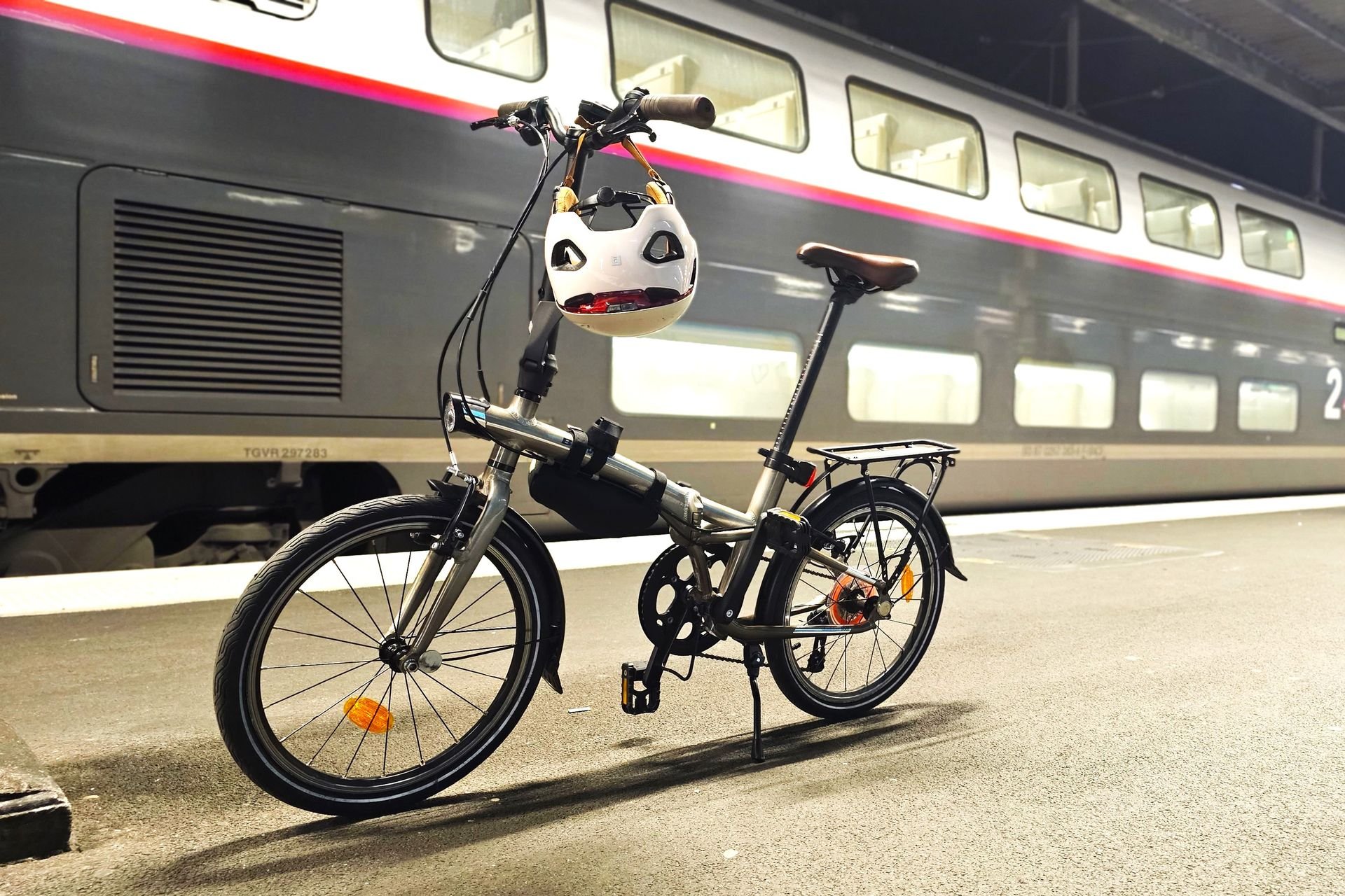 Vélo pliant train TGV