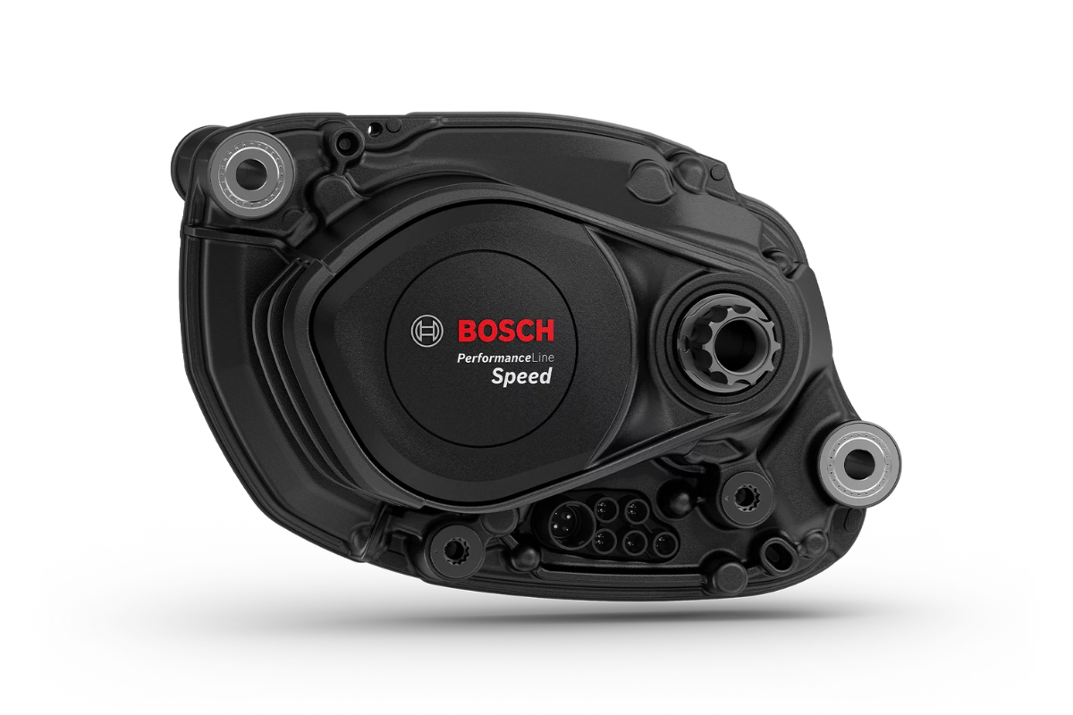 Le moteur Bosch Performance Line Speed (BDU388Y) Smart System, mis à jour à 100 Nm de couple pour les speed bikes 45 km/h.