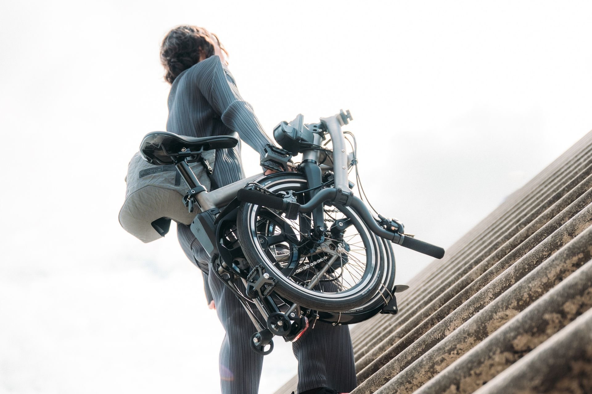 Brompton T Line vélo électrique pliant léger