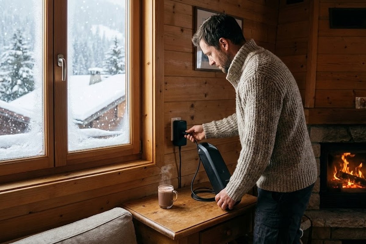 Stockage d’une batterie de vélo électrique à l’intérieur pendant l’hiver
