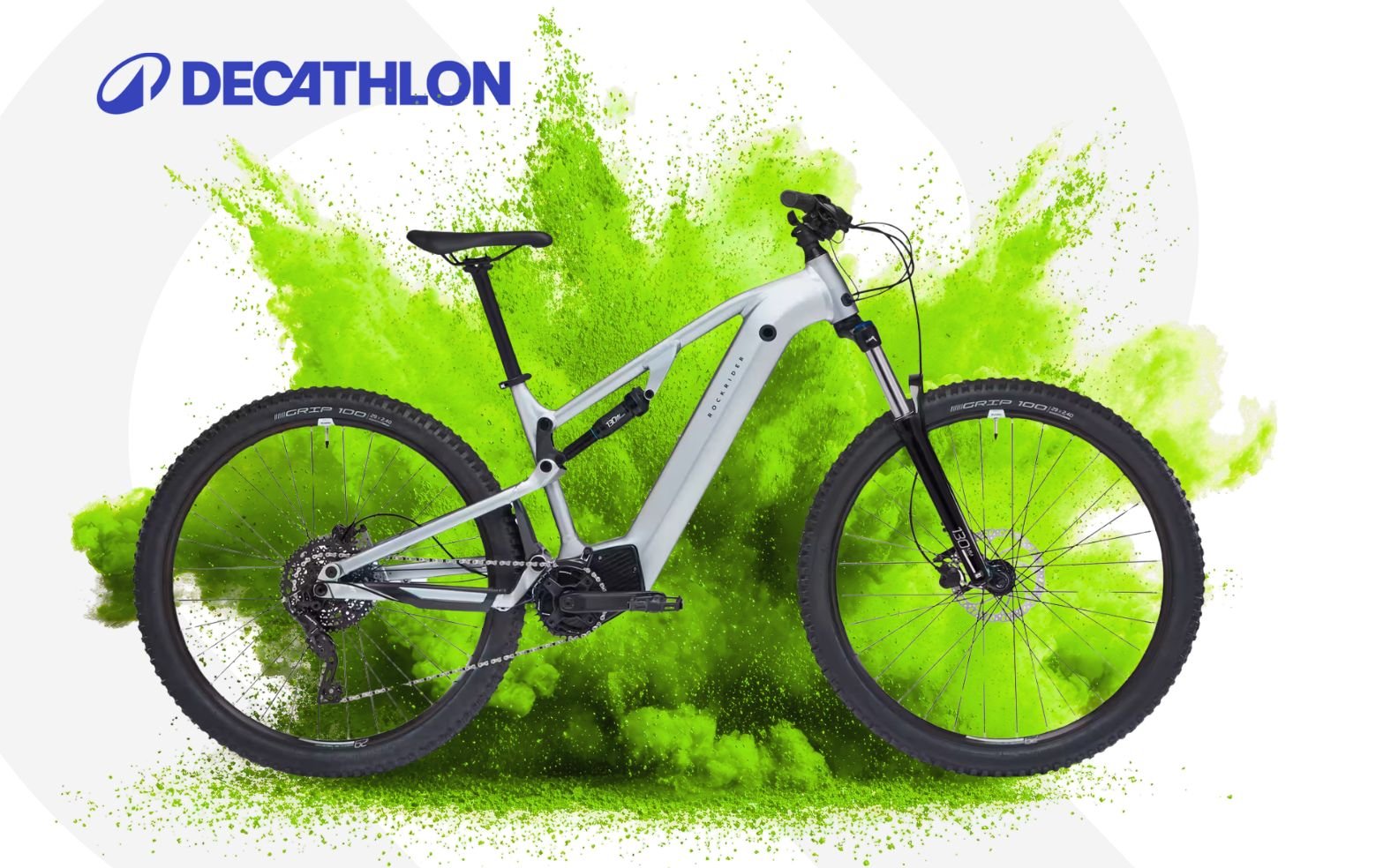 VTT électrique Rockrider E-EXPL 500 S tout suspendu 29 pouces avec moteur Brose chez Decathlon