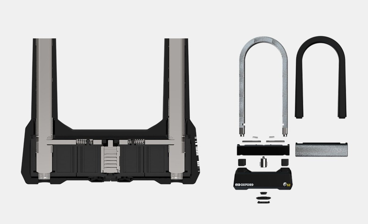 Oxford Grinder antivol vélo vue technique