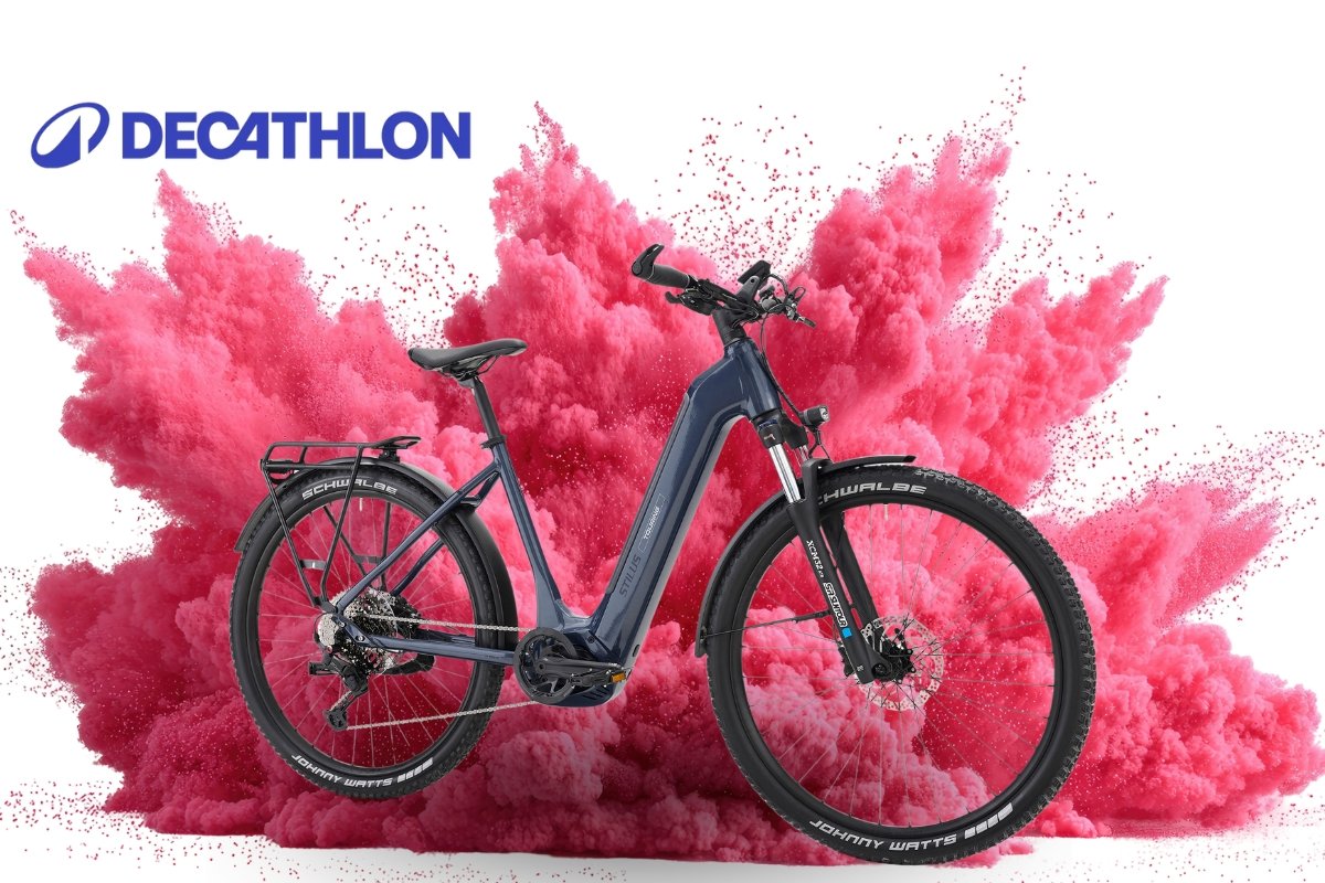 VTC électrique Decathlon Stilus e-touring avec moteur Bosch CX et batterie de 750 Wh