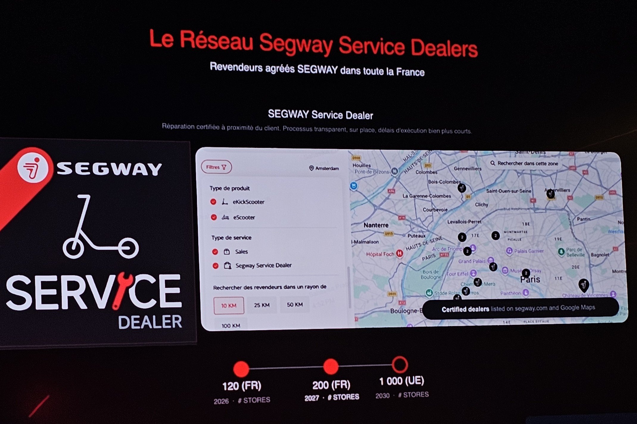 Segway SAV réseau France 2026