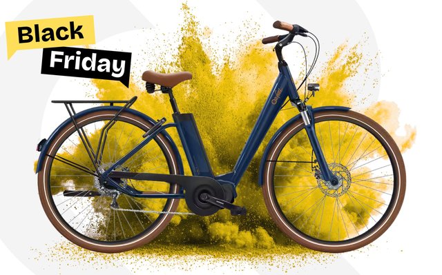Vélo électrique O2feel iVog City Up 5.1 Bleu Boréal en promo Black Friday chez Alltricks (–30 %)