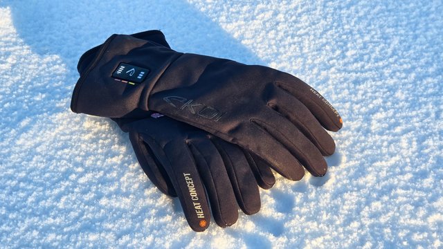 Gants chauffants EKOI Perf Heat Concept Primaloft testés en vélotaf hivernal par grand froid