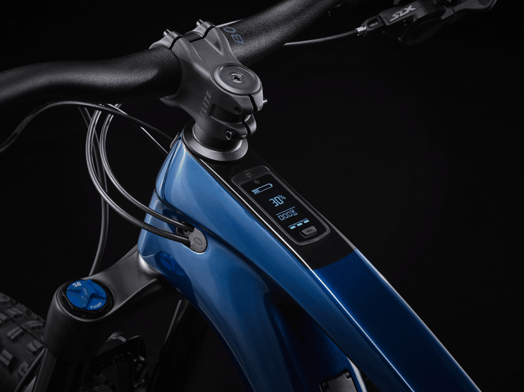 Trek Fuel EXe bleu - guidon