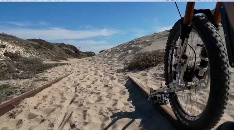 Vélo sur rails