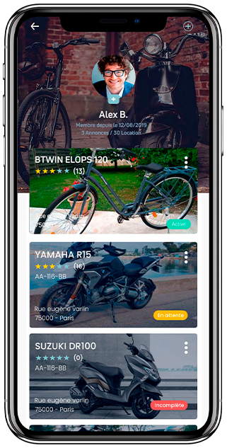 Appli mobile Riderco