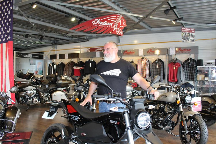 David Pillonetto de Breizh Riders, revendeur de motos Indian et Zero Motorcycles