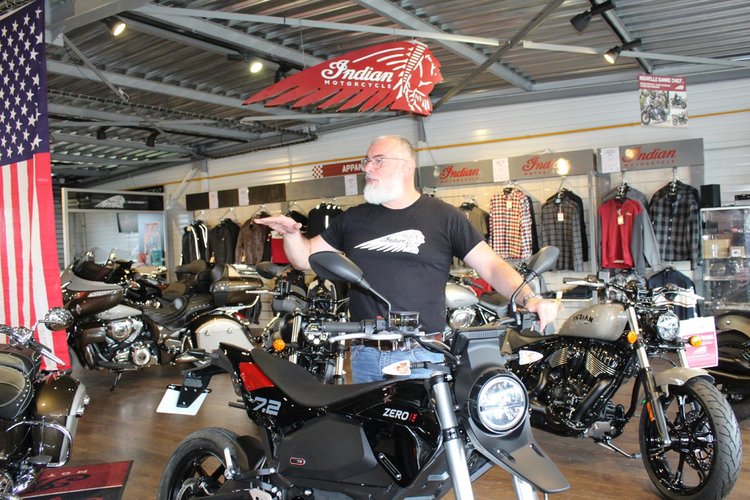 David Pillonetto de Breizh Riders, revendeur de motos Indian et Zero Motorcycles