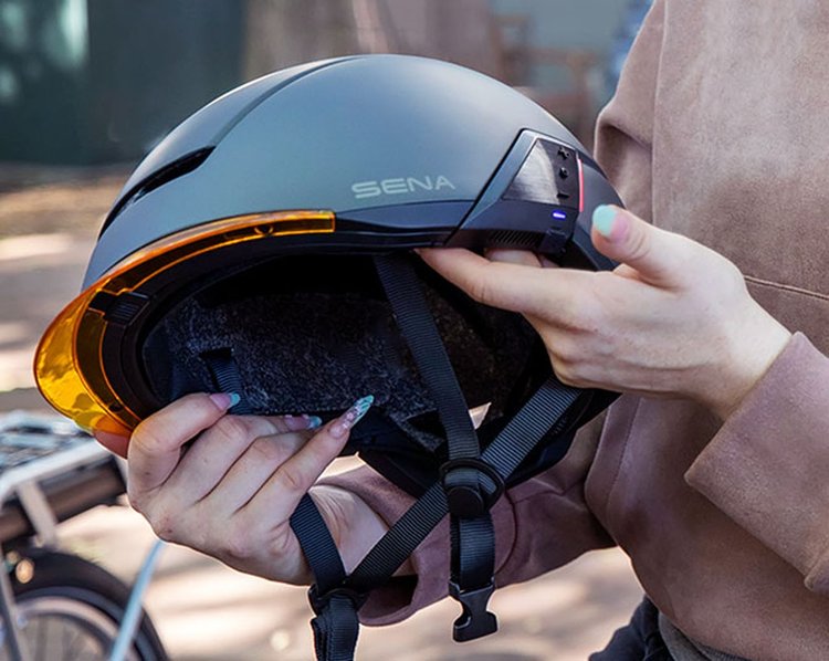 Casque vélo Sena U1 visière