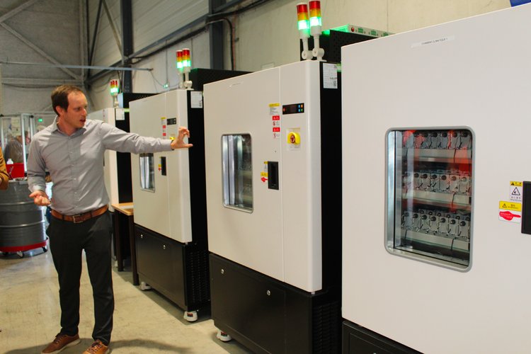 Usine pilote VoltR : Chambres climatiques à atmosphère contrôlée