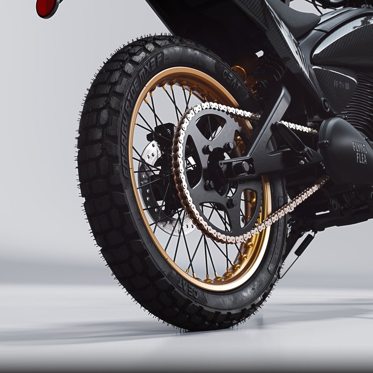 Flying Flea S6, scrambler électrique Royal Enfield 125 sur le stand de l’EICMA 2025