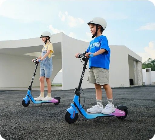 Trottinette électrique enfant Navee K100 Max colorée avec guidon réglable
