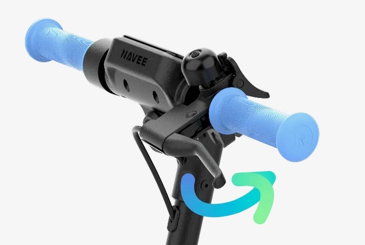 Trottinette électrique enfant Navee K100 Max colorée avec guidon réglable