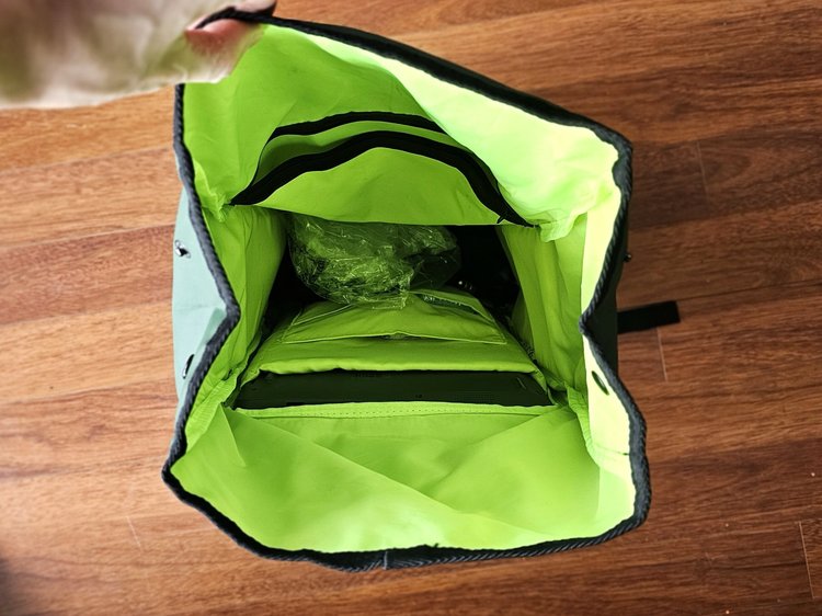 Sac vélo Urban Circus ouverture