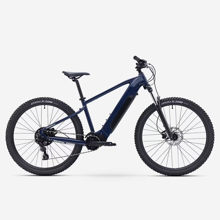 VTT électrique Rockrider E-EXPL 140 de Decathlon en randonnée tout-terrain