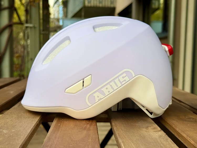 Casque vélo enfant Abus Smiley 3.0 Ace LED blanc