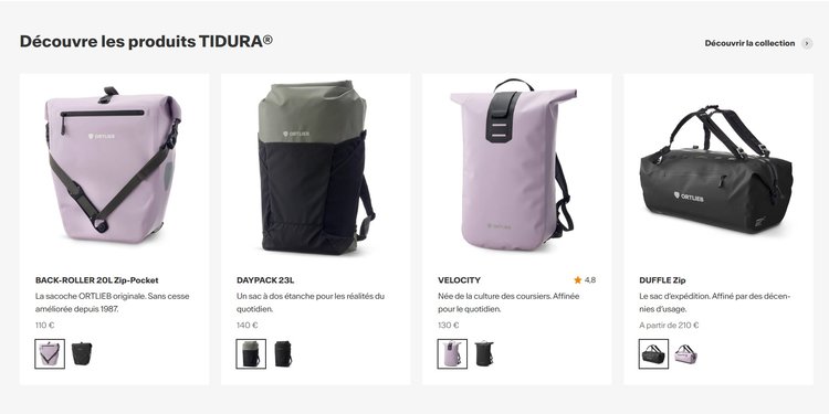 Ortlieb Tidura sacoche sac vélo
