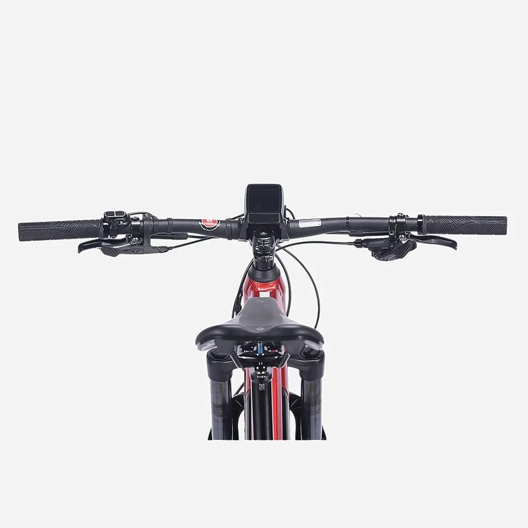 Guidon du Nakamura E-Summit 950S avec écran TFT central et poignées Herrmans
