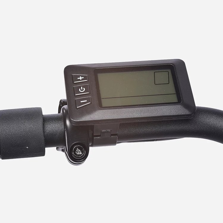 Écran LCD du Nakamura Crossover S avec boutons de réglage des niveaux d’assistance