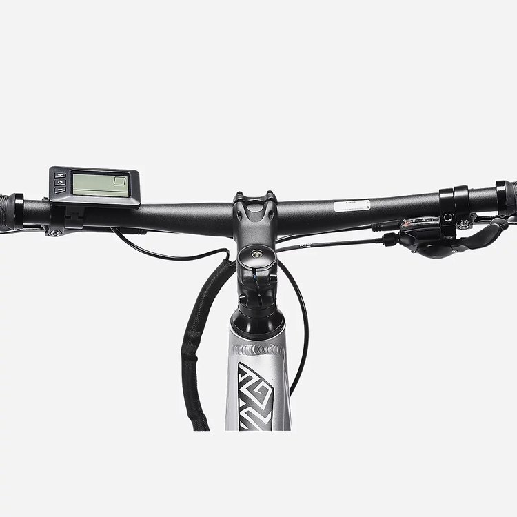 Guidon du Nakamura E-Summit 700 avec écran LCD et commandes d'assistance