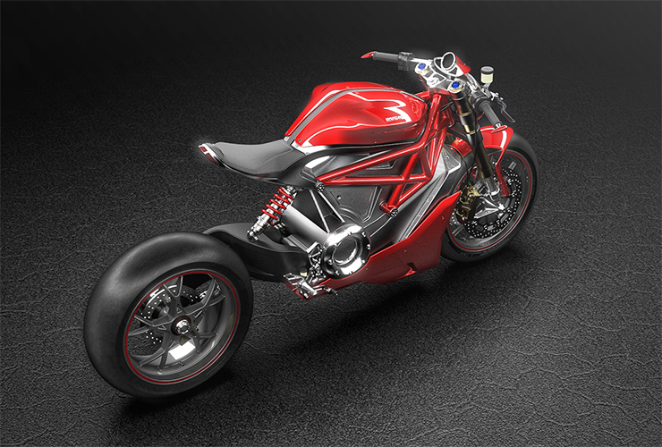Il imagine la future moto électrique Ducati